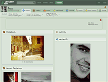 Tablet Screenshot of fhox.deviantart.com