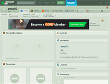Tablet Screenshot of amux50.deviantart.com