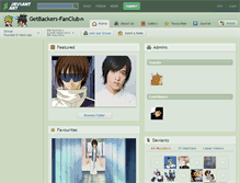 Tablet Screenshot of getbackers-fanclub.deviantart.com