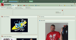 Desktop Screenshot of demonpack.deviantart.com