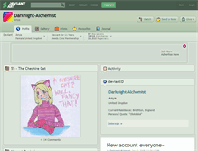 Tablet Screenshot of darknight-alchemist.deviantart.com