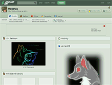 Tablet Screenshot of meganra.deviantart.com