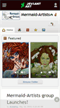 Mobile Screenshot of mermaid-artists.deviantart.com