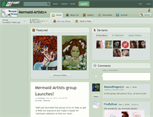 Tablet Screenshot of mermaid-artists.deviantart.com