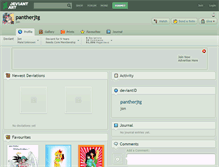Tablet Screenshot of pantherjtg.deviantart.com