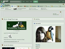 Tablet Screenshot of nuesha.deviantart.com