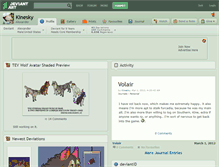 Tablet Screenshot of kinesky.deviantart.com