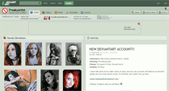 Desktop Screenshot of freakyartist.deviantart.com