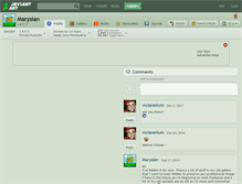 Tablet Screenshot of marysian.deviantart.com
