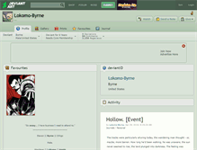 Tablet Screenshot of lokomo-byrne.deviantart.com