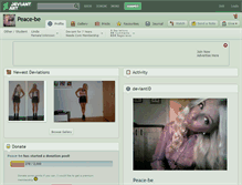 Tablet Screenshot of peace-be.deviantart.com