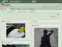 Tablet Screenshot of infrapink.deviantart.com