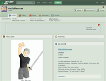 Tablet Screenshot of hantshammer.deviantart.com
