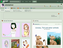 Tablet Screenshot of juliemakimot.deviantart.com