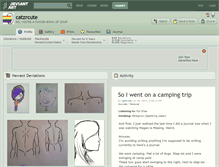 Tablet Screenshot of catzrcute.deviantart.com