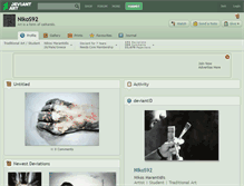 Tablet Screenshot of nikos92.deviantart.com