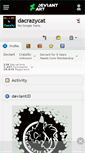 Mobile Screenshot of dacrazycat.deviantart.com