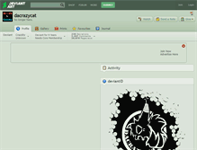 Tablet Screenshot of dacrazycat.deviantart.com