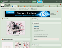 Tablet Screenshot of ahbisahb.deviantart.com