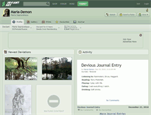 Tablet Screenshot of maria-demon.deviantart.com