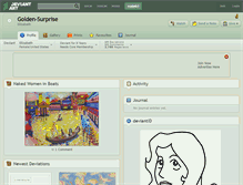 Tablet Screenshot of golden-surprise.deviantart.com
