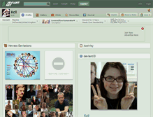 Tablet Screenshot of kcil.deviantart.com