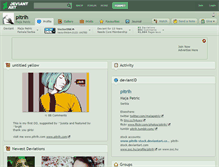 Tablet Screenshot of pitrih.deviantart.com
