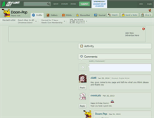 Tablet Screenshot of doom-pop.deviantart.com