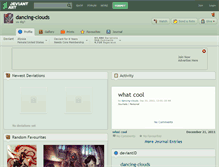 Tablet Screenshot of dancing-clouds.deviantart.com