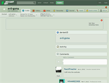 Tablet Screenshot of evil-goma.deviantart.com