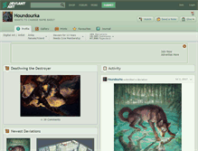 Tablet Screenshot of houndourka.deviantart.com