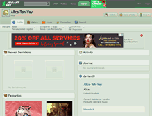 Tablet Screenshot of alice-teh-yay.deviantart.com