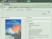 Tablet Screenshot of devilkitten.deviantart.com