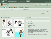 Tablet Screenshot of janethtf.deviantart.com