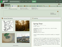 Tablet Screenshot of digital45.deviantart.com