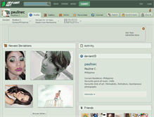Tablet Screenshot of paulinec.deviantart.com