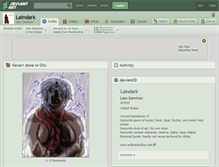 Tablet Screenshot of laindark.deviantart.com