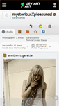 Mobile Screenshot of mysteriousxpleasures.deviantart.com