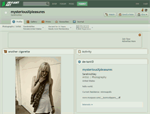 Tablet Screenshot of mysteriousxpleasures.deviantart.com