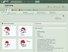 Tablet Screenshot of cherrysong.deviantart.com