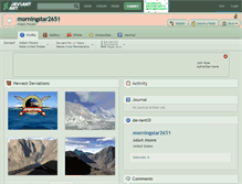 Tablet Screenshot of morningstar2651.deviantart.com