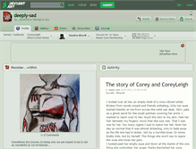 Tablet Screenshot of deeply-sad.deviantart.com