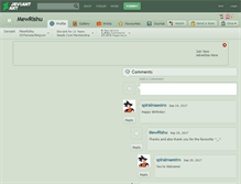 Tablet Screenshot of mewrishu.deviantart.com