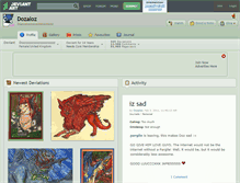 Tablet Screenshot of dozaloz.deviantart.com