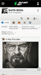 Mobile Screenshot of burnt-sticks.deviantart.com