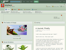 Tablet Screenshot of kellydawn.deviantart.com