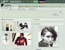 Tablet Screenshot of louisazou.deviantart.com