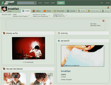 Tablet Screenshot of breakfast.deviantart.com