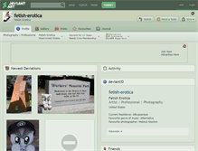 Tablet Screenshot of fetish-erotica.deviantart.com