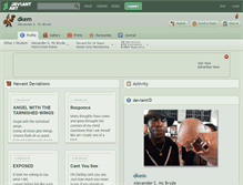 Tablet Screenshot of dkem.deviantart.com